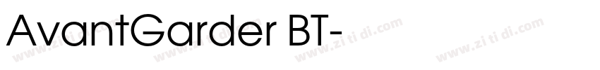 AvantGarder BT字体转换